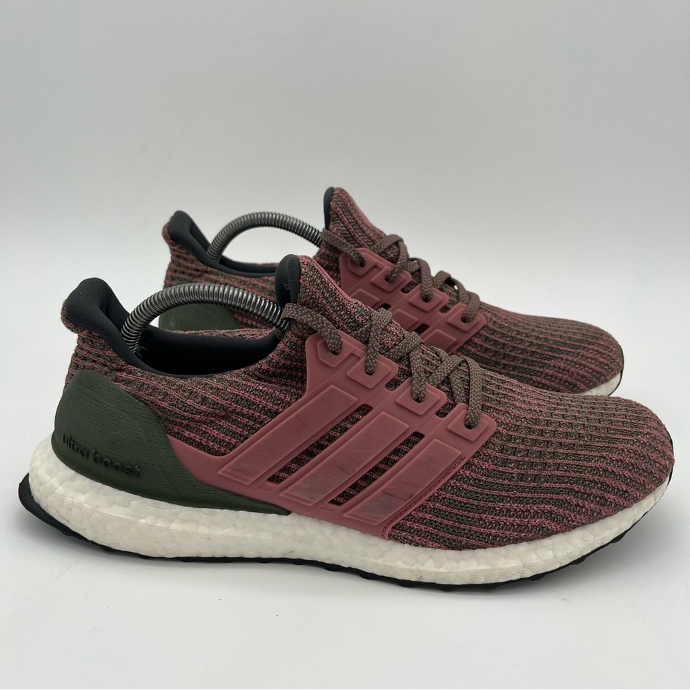 adidas Ultraboost Athletic Shoes in Rosewood and Olive